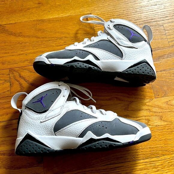 NWOT- Air Jordan 7 “Flint” HighTop Sneaker- Style #- CU9307-100-3.5 years (2021) - Picture 8 of 13